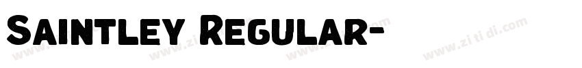 Saintley Regular字体转换